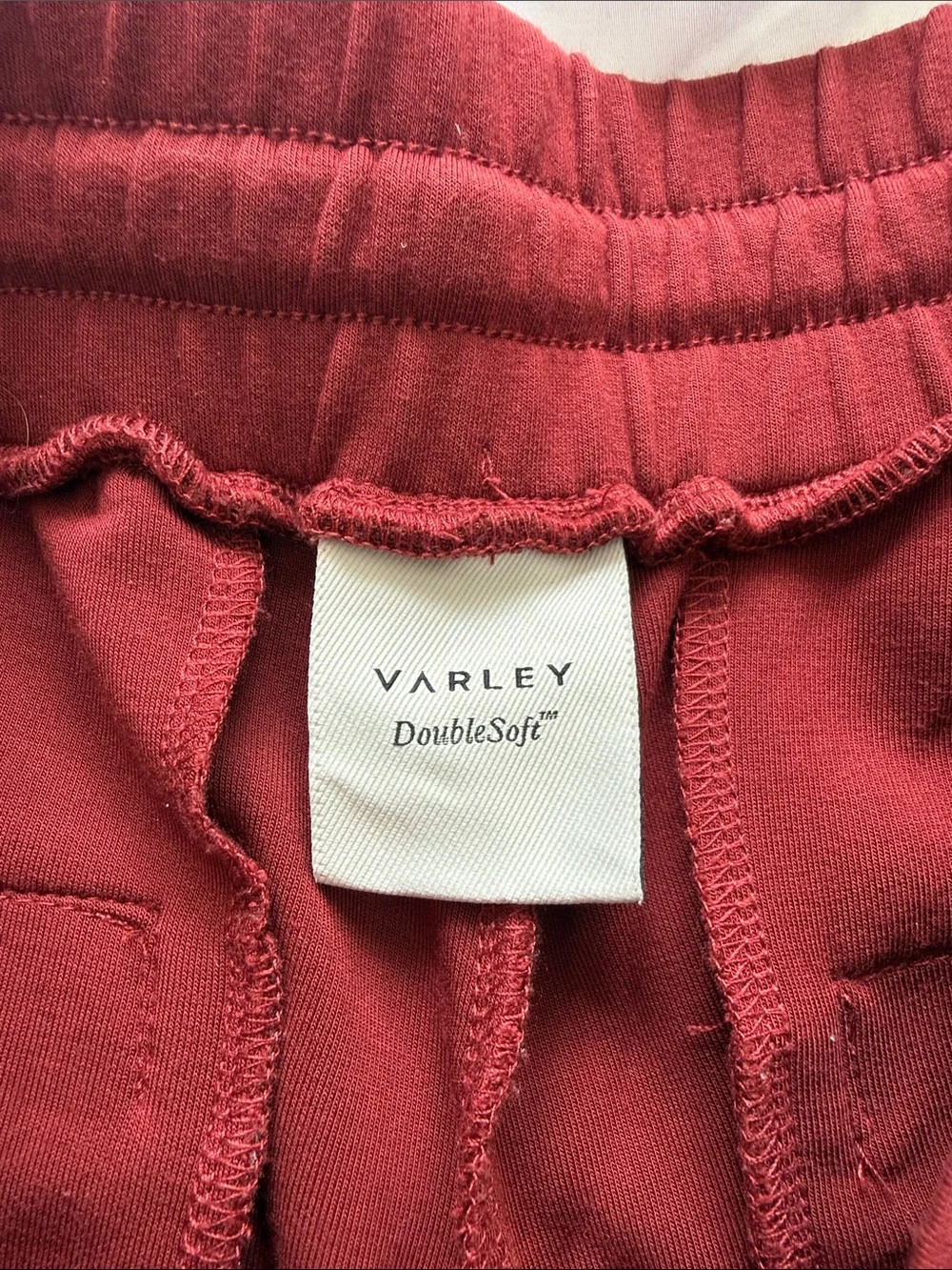 Varley Small Jogger Slim Pant 25 Womens Doublesoft Maroon Burnt Canvas
